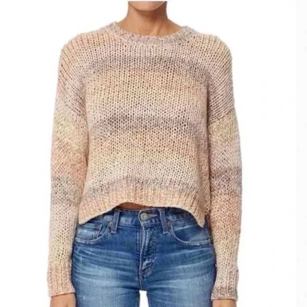 360SWEATER pastel striped sweater